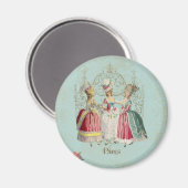 Marie Antoinette French Paris Ladys Magnet (Vorderseite/Rückseite)