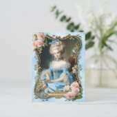 Marie Antoinette,French,Paris,portrait,roses ポストカー Postkarte (Stehend Vorderseite)
