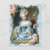 Marie Antoinette,French,Paris,portrait,roses ポストカー Postkarte (Vorderseite)