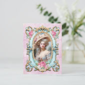 Marie Antoinette,French,Paris,portrait,roses Postkarte (Stehend Vorderseite)