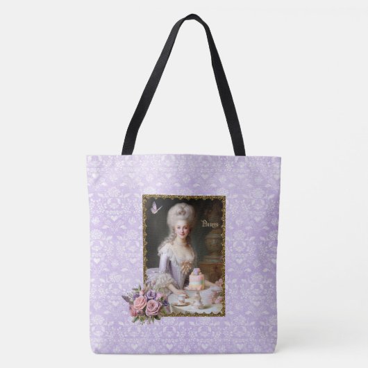 Marie Antoinette,French,Paris,roses,cakes Tasche (Vorderseite)