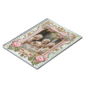Marie Antoinette,French,Paris,tea,cake,rose ノート Notizblock (Linke Seite)