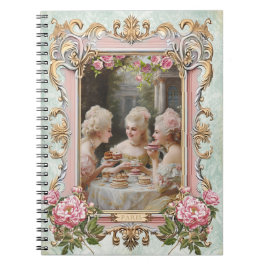 Marie Antoinette,French,Paris,tea,cake,rose ノート Notizblock