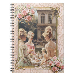 Marie Antoinette,French,Paris,tea,cake,roses メモ帳 Notizblock