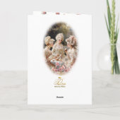 Marie Antoinette,French,Paris,tea,cake,roses 招待状 Dankeskarte (Rückseite)