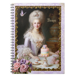 Marie Antoinette,French,Paris,tea,cake,roses  Notizblock