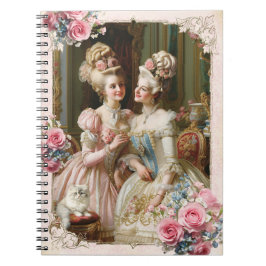 Marie Antoinette,French,Paris,tea,cat,roses メモ帳 Notizblock