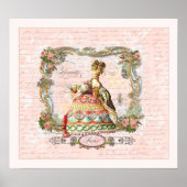 Marie Antoinette French Script Print Poster (Vorne)
