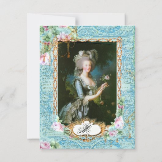 Marie Antoinette French Stationery und Cards Mitteilungskarte (Vorderseite)