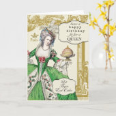 Marie Antoinette Geburtstag Karte (Gelbe Blume)