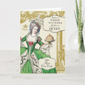 Marie Antoinette Geburtstag Karte