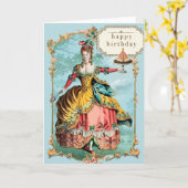 Marie Antoinette Geburtstag Karte (Gelbe Blume)
