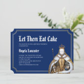 Marie Antoinette Geburtstagbrunch-Party Einladung (Stehend Vorderseite)