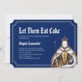 Marie Antoinette Geburtstagbrunch-Party Einladung (Vorderseite)