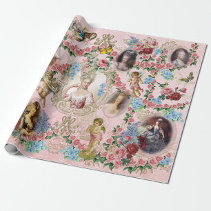 Marie Antoinette Geschenkpapier Rose von Versaille