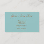 Marie Antoinette Girls Visitenkarte (Rückseite)