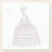 Marie Antoinette Glas-Untersetzer Glasuntersetzer (Rückseite)