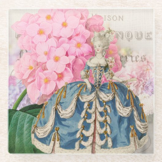Marie Antoinette Glass Untersetzer (Vorderseite)
