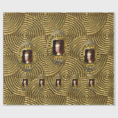 Marie Antoinette Goldstrudel Geschenkpapier (Flach)