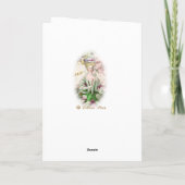 Marie Antoinette Greeting Card Rose Bouquet Karte (Rückseite)