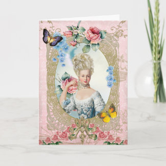 Marie Antoinette Greeting Card Rose of Versailles Karte