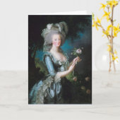 Marie Antoinette Grußkarte Karte (Gelbe Blume)
