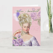 Marie Antoinette Grußkarte Lavender Rose Karte (Vorderseite)