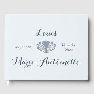 Marie Antoinette Hochzeit Rokoko Staubblau Gästebuch