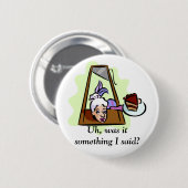 Marie Antoinette im Guillotine Button (Vorne & Hinten)