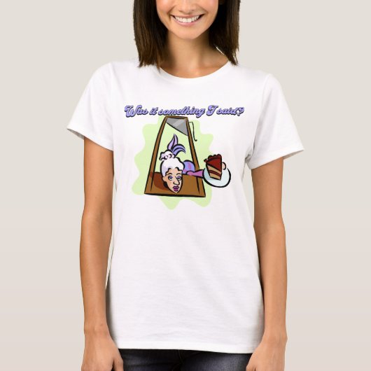 Marie Antoinette im Guillotine T-Shirt (Vorderseite)