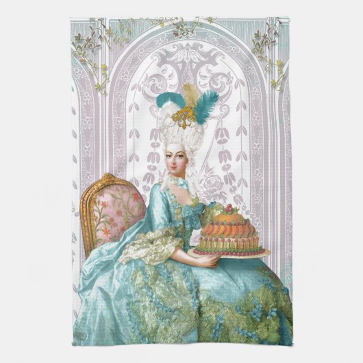 Marie Antoinette in Aqua Handtuch (Vertikal)