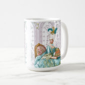 Marie Antoinette in Aqua Kaffeetasse (VorderseiteRechts)