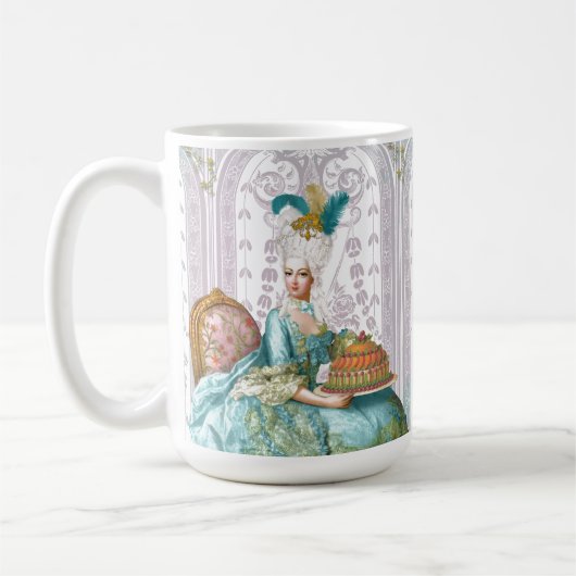 Marie Antoinette in Aqua Kaffeetasse (Links)