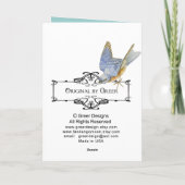 Marie Antoinette in Aqua Karte (Rückseite)