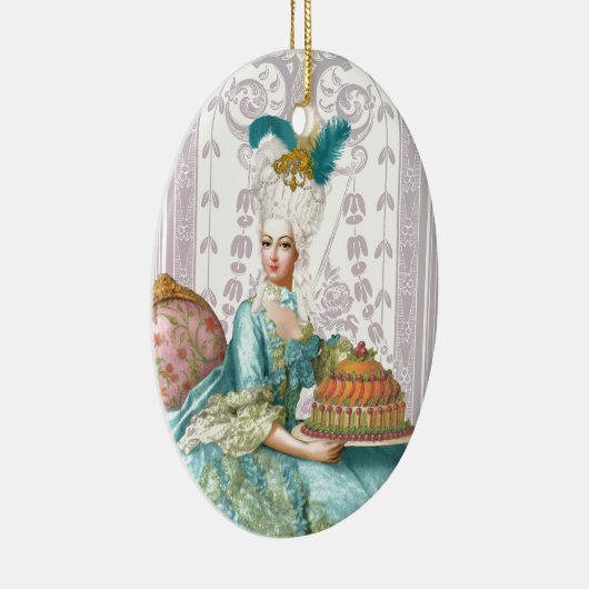 Marie Antoinette in Aqua Keramikornament (Rechts)