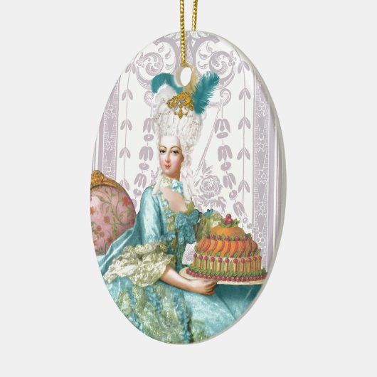 Marie Antoinette in Aqua Keramikornament (Links)