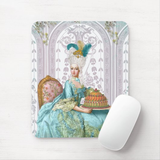 Marie Antoinette in Aqua Mousepad (Mit Mouse)