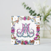 Marie Antoinette in Blume ~ Einladungen (Stehend Vorderseite)