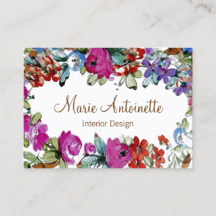 Marie Antoinette in Blume ~ Visitenkarten Visitenkarte