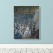 Marie Antoinette in ihrem Saal in Versailles Leinwanddruck (Insitu (Holzboden))