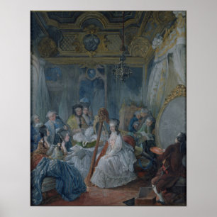 Marie Antoinette in ihrer Kammer in Versailles Poster