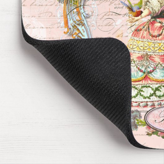 Marie Antoinette in Rosa Mousepad (Ecke)