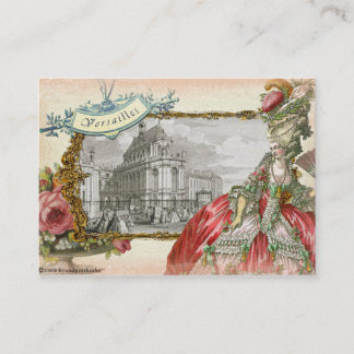 Marie Antoinette in Versaille Visitenkarte