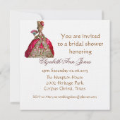 Marie Antoinette in Versailles in Pink Einladung (Rückseite)