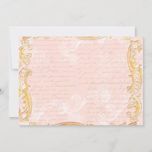 Marie Antoinette in Versailles Party Einladungen (Rückseite)