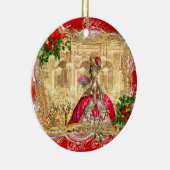 Marie Antoinette in Versailles Weihnachten Keramik Ornament (Rechts)