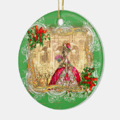 Marie Antoinette in Versailles Weihnachten Keramikornament (Links)