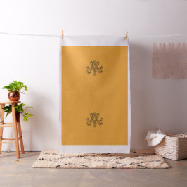 Marie Antoinette initial monogram upholstery panel Stoff