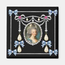 Marie Antoinette inspirierte Karte Königin von Fra