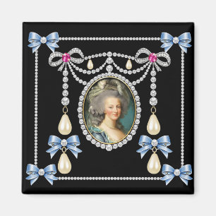 Marie Antoinette inspirierte Karte Königin von Fra Magnet